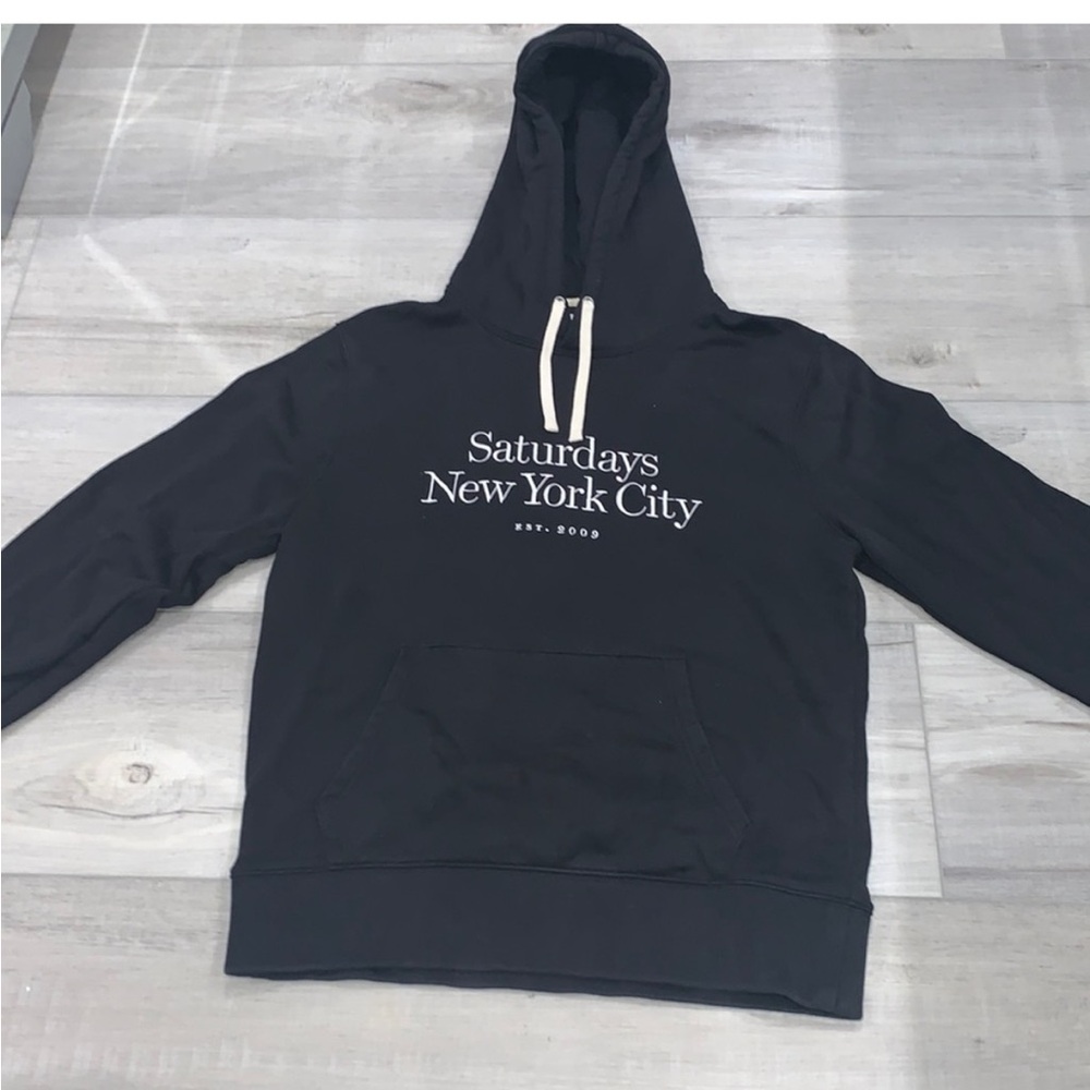 Saturday New York City black hoodie